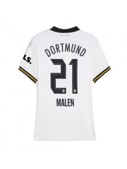 Billige Borussia Dortmund Donyell Malen #21 Tredjedrakt Dame 2024-25 Kortermet